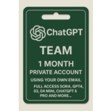 ChatGPT  Team 1 Month Private Account