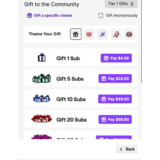 Подарки Twitch для подписчиков 1–100