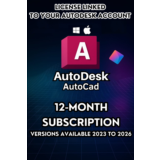 Autodesk — AutoCAD Оригинальная лицензия 1 год подписки