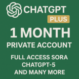 Chatgpt Plus GPT-5, Sora, личный аккаунт на 1 месяц
