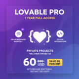Lovable Pro 1 Год - AI Конструктор Приложений | Активац
