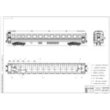 Drawing second-class passenger car