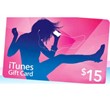 ⭐15$ iTunes USA Gift Card - Apple Store [Без комиссии]⭐