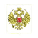 Машинная вышивка герб Российской Федерации