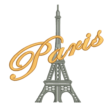 Machine Embroidery "Eiffel Tower"
