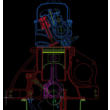 Poperchno section of the engine OPEL (CIH)