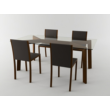 Stekljanyj table with chairs