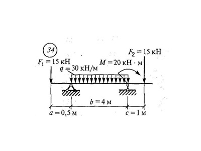 Механика 2 вариант. Сетков реакции балки. Балки тех мех 2 опоры. Техническая механика балка на двух опорах. Определить реакции опор балки на двух опорах.