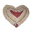 Production of decor. Heart pillow