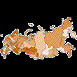 Heat Map (kartodiagramma) Russia (Excel 2003+)