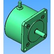 The stepper motor from the matrix printer (3d model)