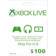 Xbox Gift Card $ 100 USA