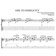 Ode to Simplisity(Secret Garden)-ноты и табы для гитары