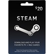 ⭐20 $ USD Steam Wallet Card US account ✅ Without fee