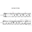 White roses (sheet music for accordion / bayan / accord