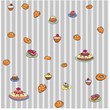 Seamless vector texture for baking advertising