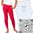 Pattern leggings for girls 9-11 years in three sizes