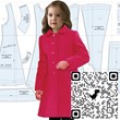 Pattern coat for girls preschool age