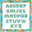 Vector decorative font letter from plasticine