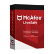 MCAFEE LIVESAFE 1 USER 1Y UNLIM RUS/ENG  ALL BANK CARD