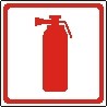Sticker. A fire extinguisher. Format .cdr