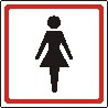 Sticker. The women´s restroom. Format .cdr