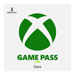 XBOX GAME PASS CORE (LIVE GOLD)  for 3 months - RU/TR