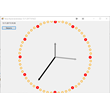 Analog clock with rendering