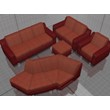 3D model of modular sofas Kalinka 26