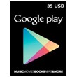 Google Play 35 USD Gift Card US