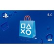 PlayStation Network Gift Card 5 GBP UK-region