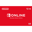 Nintendo Switch Online Gift Card 12 Months US region