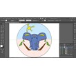 Vector drawing of an elephant