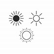 The symbol of the sun for architectural drawings