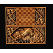 3d model of backgammon, chessboard for CNC machine