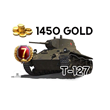 World of Tanks 1450 gold + T-127 for Beginners