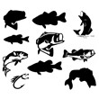 Fish svg,cut files,silhouette clipart,vinyl files,vecto