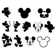 Mickey mouse svg,cut files,silhouette clipart,vinyl fil