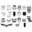 Owl svg,cut files,silhouette clipart,vinyl files,vector