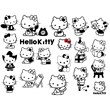 Hello Kitty svg,cut files,silhouette clipart,vinyl file