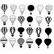 Hot Air Balloon svg,cut files,silhouette clipart,vinyl