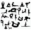Yoga svg,cut files,silhouette clipart,vinyl files,vecto