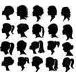 Women Head svg,cut files,silhouette clipart,vinyl files