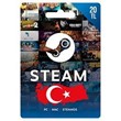 STEAM WALLET GIFT CARD 20 TL (Turkey) Turkish Lira