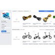 Bike and motorcycle technology online store on Facebook