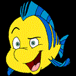 flounder.gif - дельфин, друг русалки Ариэль