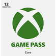 🎮🔑XBOX GAME PASS CORE 12 MONTHS / KEY🔑🎮