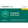 KASPERSKY Anti-Virus RENEWAL 2 PCs 1 year RUSSIA