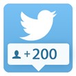 200 followers Twitter