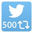 500 retweets Twitter